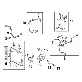 Toyota OE - Upper A/C Condenser Bracket Insulator