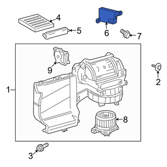 Toyota OE - Rear HVAC Control Module