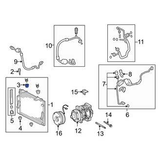 Toyota OE - Upper A/C Condenser Bracket Insulator