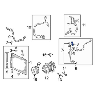 Toyota OE - A/C Refrigerant Pressure Sensor