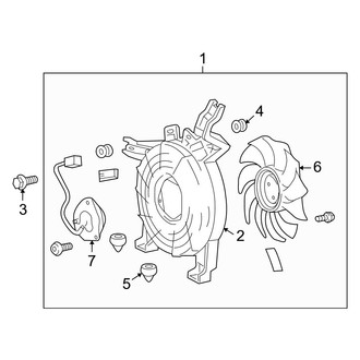 Toyota OE - Air Conditioner & Heater - Condenser Fan