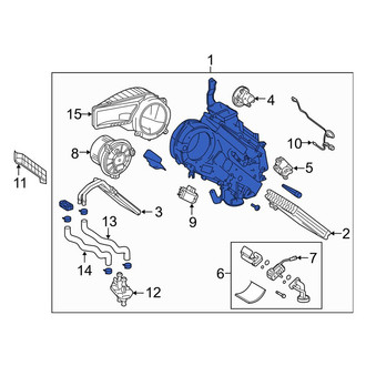 Toyota OE - Rear HVAC Unit Case Assembly