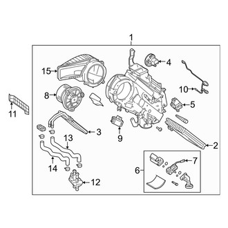 Toyota OE - Air Conditioner & Heater - Rear Evaporator