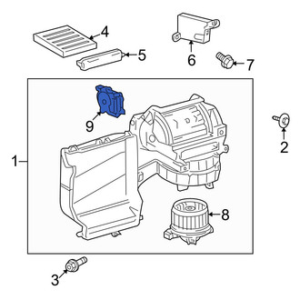 Toyota OE - Left HVAC Air Inlet Door Actuator