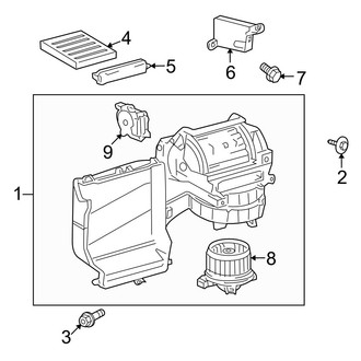 Toyota OE - Air Conditioner & Heater - Heater Components