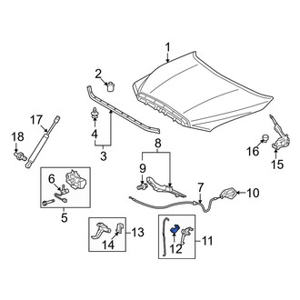 Toyota OE - Hood Latch Clip
