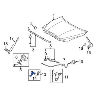 Toyota OE - Front Hood Latch