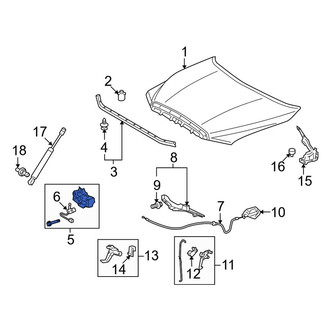 Toyota OE - Front Hood Latch