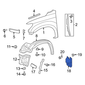 Toyota OE - Front Right Mud Flap