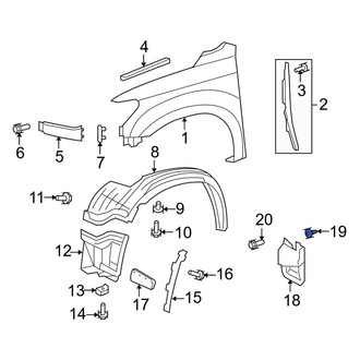 Toyota OE - Fender Liner Retainer