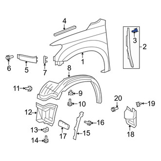 Toyota OE - Door Interior Trim Panel Retainer