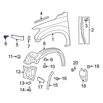 Toyota OE - Fender Extension Panel Clip