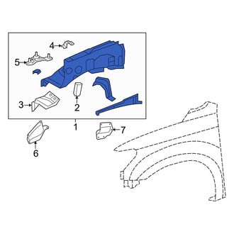 Toyota OE - Front Left Fender Apron Assembly