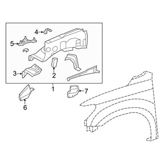 Toyota OE - Fender - Inner Components