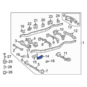 Toyota OE - Left Outer Frame Rail End