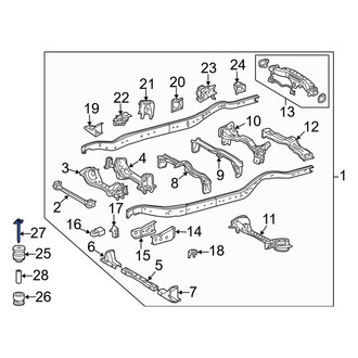 Toyota OE - Center Body Mount Cushion Bolt