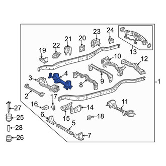 Toyota OE - Front Frame Crossmember