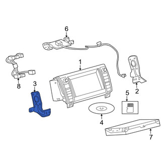 Toyota OE - Left Radio Bracket