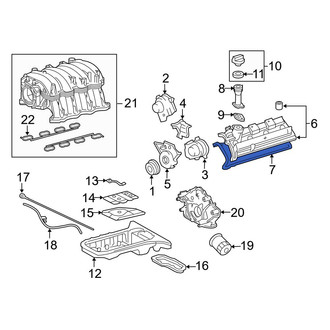 Toyota OE - Left Engine Valve Cover Gasket