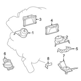 Toyota OE - Engine & Transmission Mounting (5.7L)