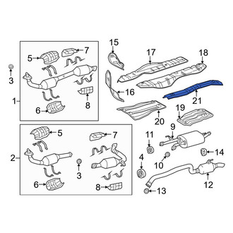 Toyota OE - Rear Floor Pan Heat Shield