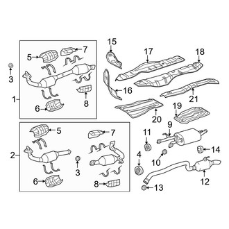 Toyota OE - Exhaust System - Exhaust Components (5.7L)