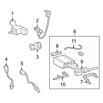 Toyota OE - Emission System - Emission Components (4.7L)