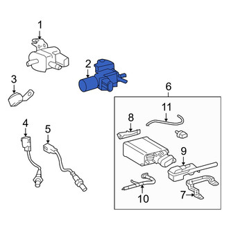 Toyota OE - Rear Exhaust Gas Recirculation (EGR) Vacuum Delay Valve
