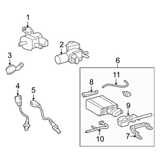 Toyota OE - Emission System - Emission Components (5.7L)