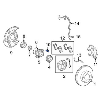 Toyota OE - Front Brake Dust Shield Bolt