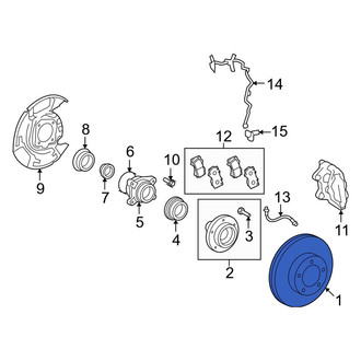 Toyota OE - Front Disc Brake Rotor