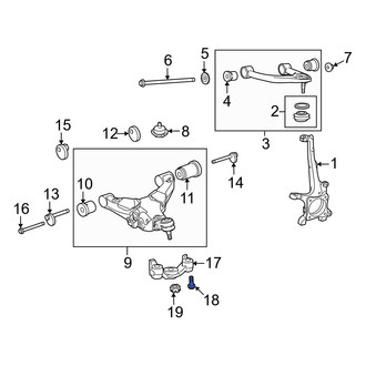 Toyota OE - Rear Rearward Suspension Control Arm Bolt