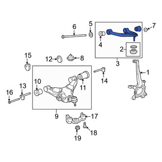 Toyota OE - Front Right Upper Suspension Control Arm
