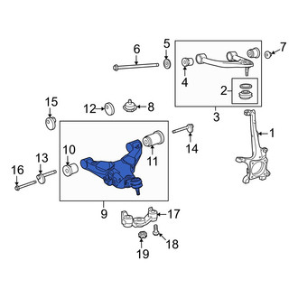 Toyota OE - Front Left Lower Suspension Control Arm