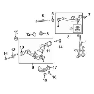 Toyota OE - Front Suspension - Suspension Components (RWD)