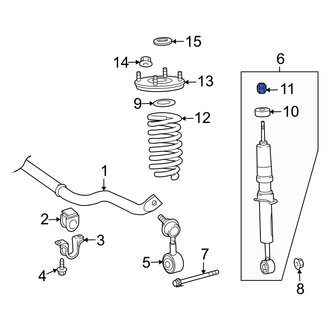Toyota OE - Upper Suspension Shock Absorber Nut