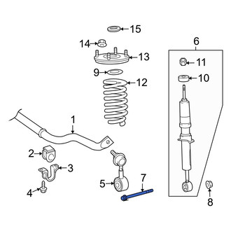Toyota OE - Suspension Shock Absorber Bolt