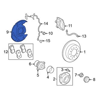 Toyota OE - Front Left Brake Dust Shield