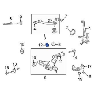 Toyota OE - Rear Alignment Camber Adjusting Eccentric Bolt