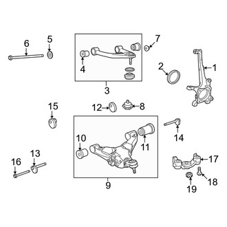 Toyota OE - Front Suspension - Suspension Components (4WD)