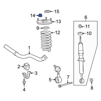 Toyota OE - Suspension Shock Absorber Mount Nut