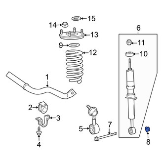 Toyota OE - Lower Suspension Shock Absorber Nut