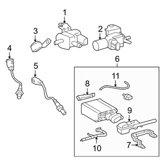 Toyota OE - Emission System - Emission Components (4.6L)