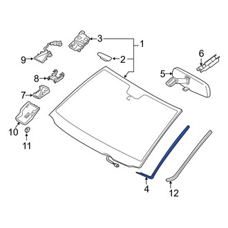 Toyota OE - Front Windshield Frame Weatherstrip Seal