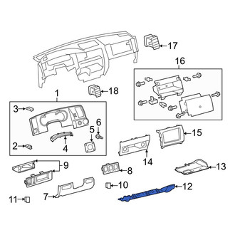 Toyota OE - Lower Instrument Panel Knee Bolster