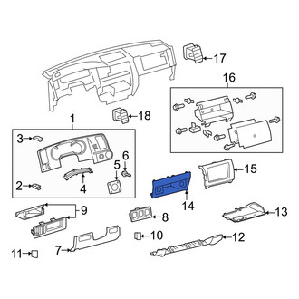 Toyota OE - Instrument Panel Cover