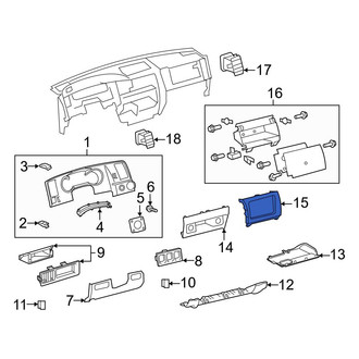 Toyota OE - Upper Dashboard Panel
