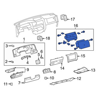 Toyota OE - Front Upper Glove Box Assembly