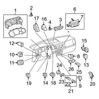 Toyota OE - Instrument Panel - Cluster & Switches