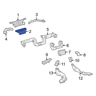 Toyota OE - Front Lower Windshield Defroster Nozzle